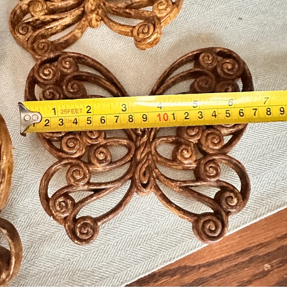 Vintage butterfly wall art set of 4 - Picture 6 of 7